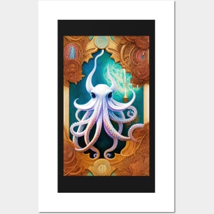 The white Octopus Animals that make you go WOW Posters and Art